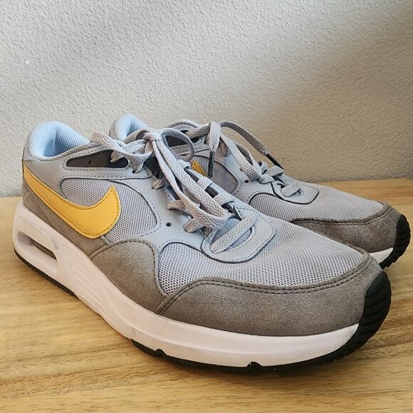 Nike Mens Air Max SC Shoes Sneakers CW4555-011 Wolf Grey Yellow Ochre Size 10 - Picture 3 of 12